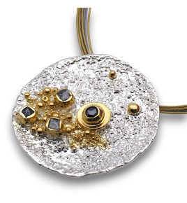 pendentif argent avec diamant