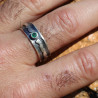 bague émeraude homme