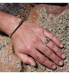 bague saphir bleu homme