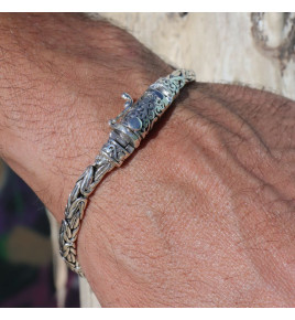 bracelet argent moderne homme