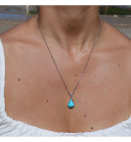 pendentif turquoise femme