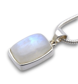pendentif argent pierre de lune
