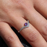 améthyste bague argent