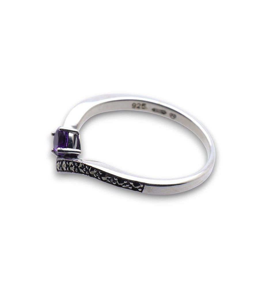 améthyste bague femme