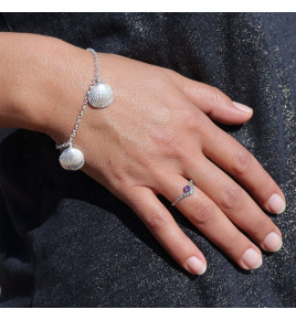 fine bague amethyste argent