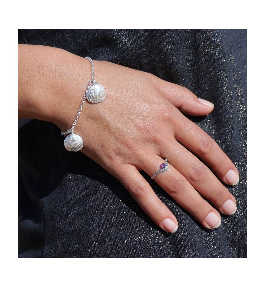 fine bague amethyste argent