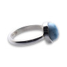 bague argent avec larimar