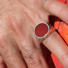 bague homme cornaline