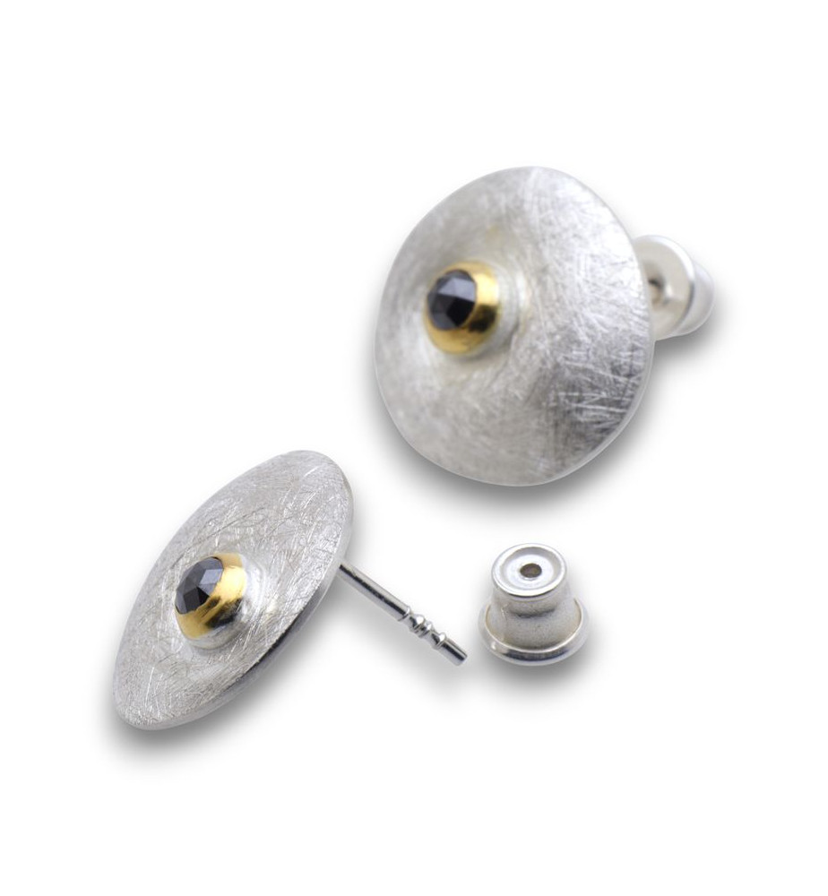 boucles d oreilles puce diamant