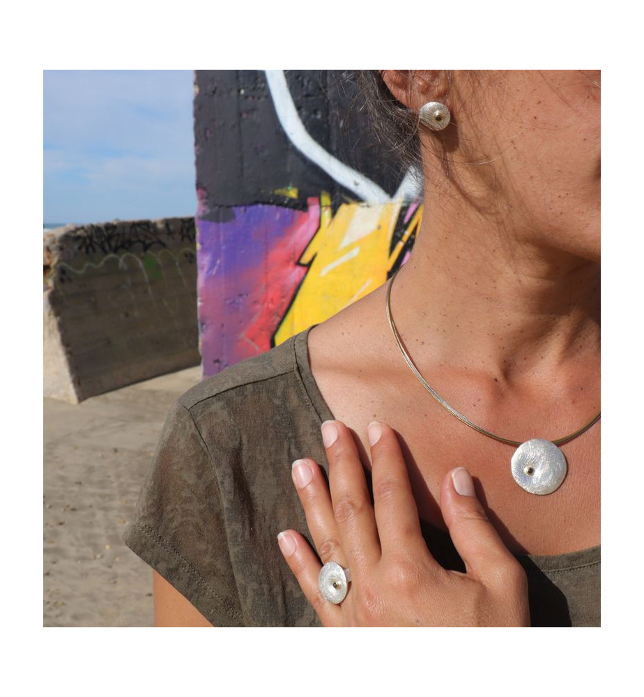 boucles d oreilles argent diamant