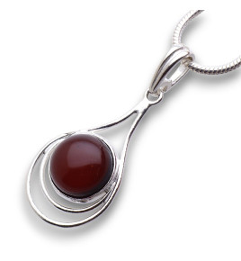 pendentif ambre femme