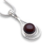 pendentif ambre rouge