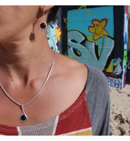 boucle d'oreille ambre