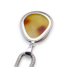 pendentif argent avec ambre
