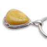 pendentif ambre jaune