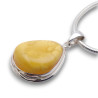 pendentif ambre argent