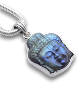 pendentif bouddha labradorite