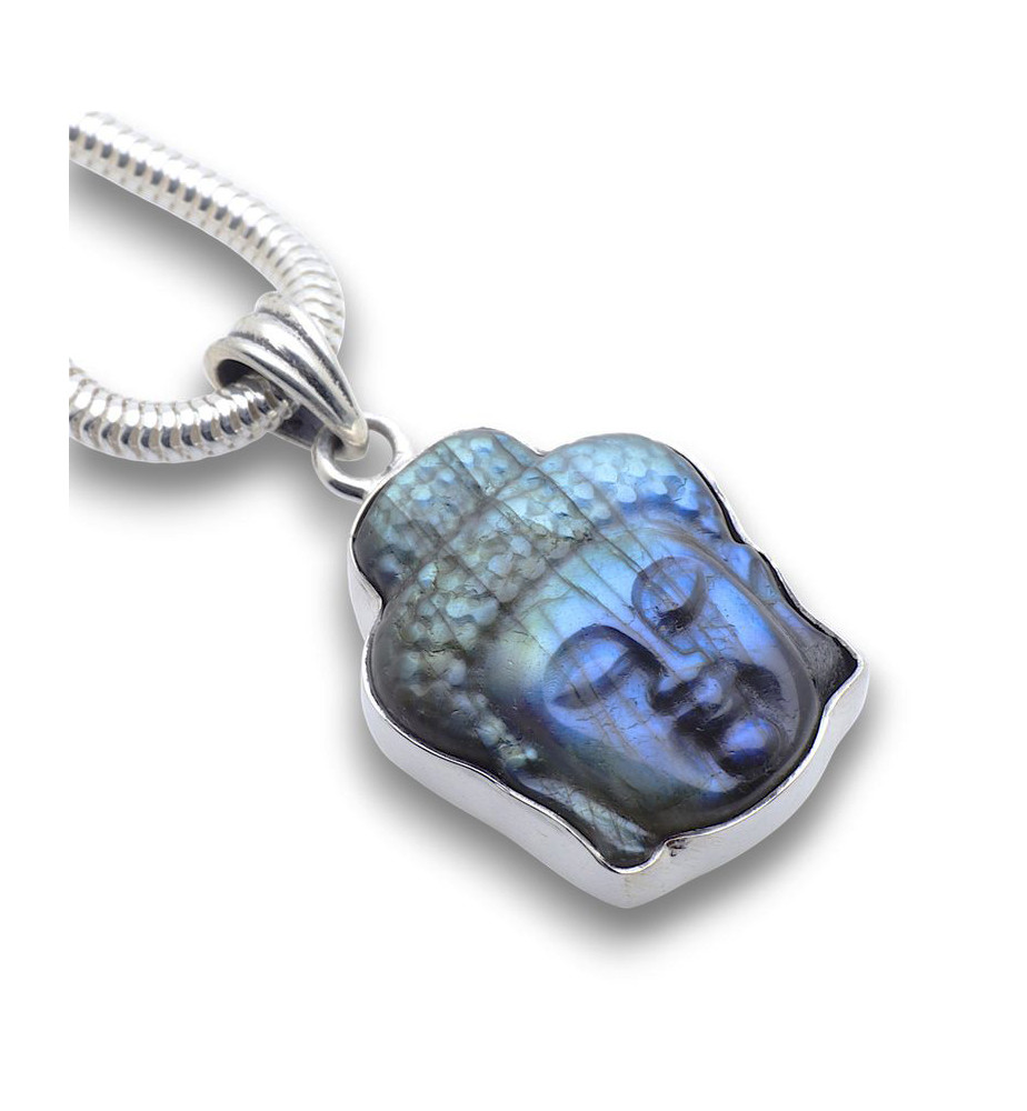 pendentif bouddha labradorite