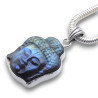 pendentif bouddha argent et labradorite