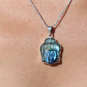 labradorite bouddha pendant