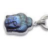 pendentif tete bouddha labradorite argent