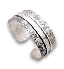 manchette argent massif pour homme