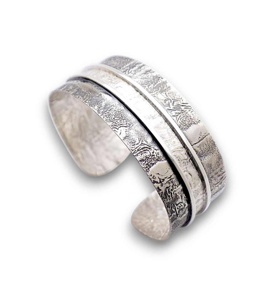 manchette argent massif pour homme