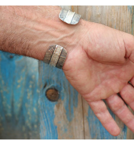 jonc argent homme luxe