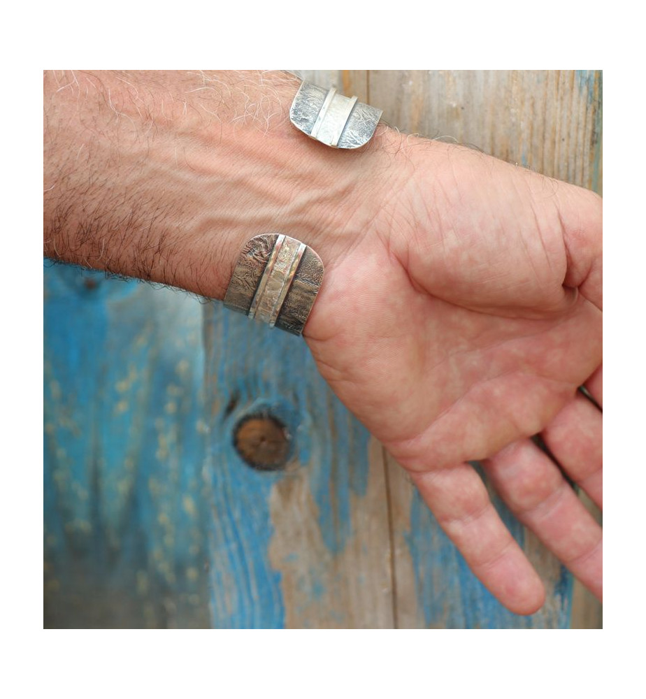 jonc argent homme luxe