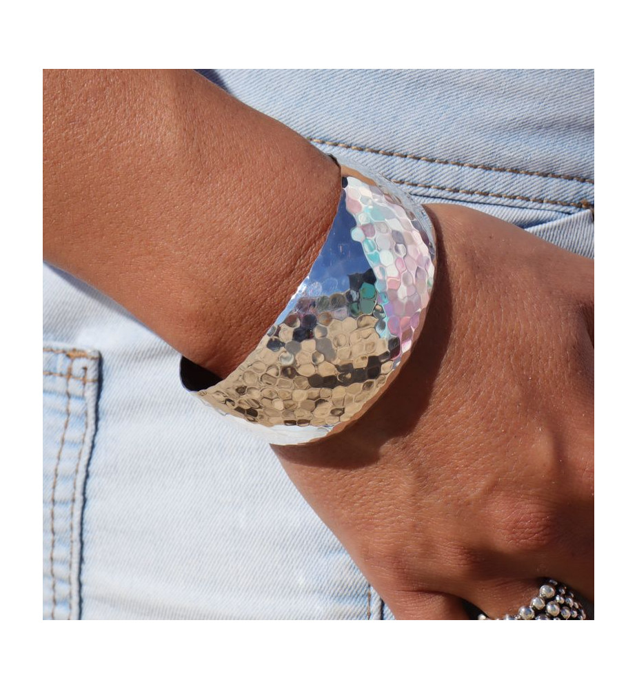 manchette en argent massif