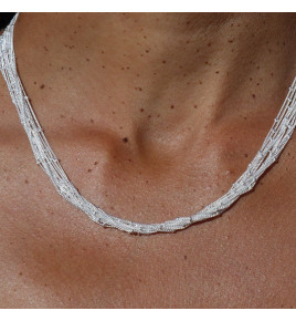 collier ras de cou argent