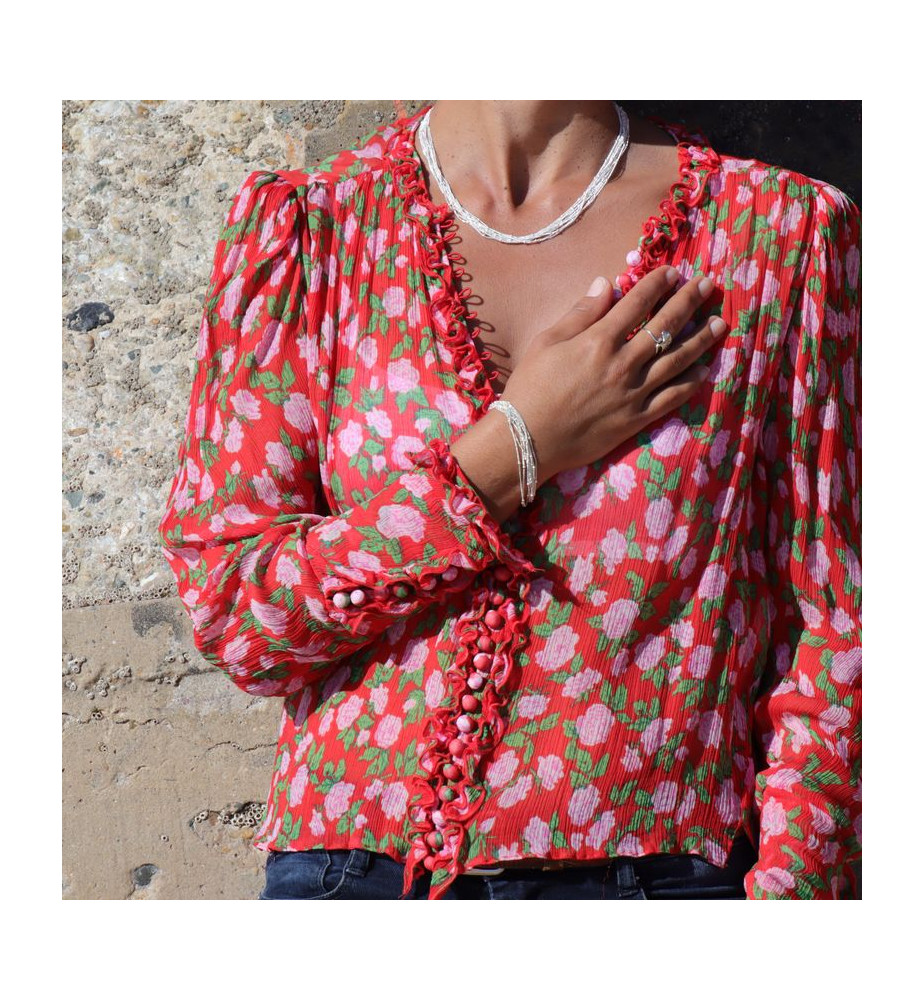 bracelet multi rangs argent