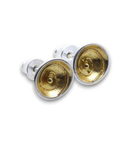 boucles d'oreilles puces argent plaqué or