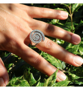 bague argent 925 marcassite