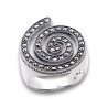 bague argent 925 marcassite