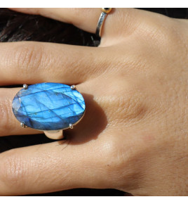 bague labradorite femme