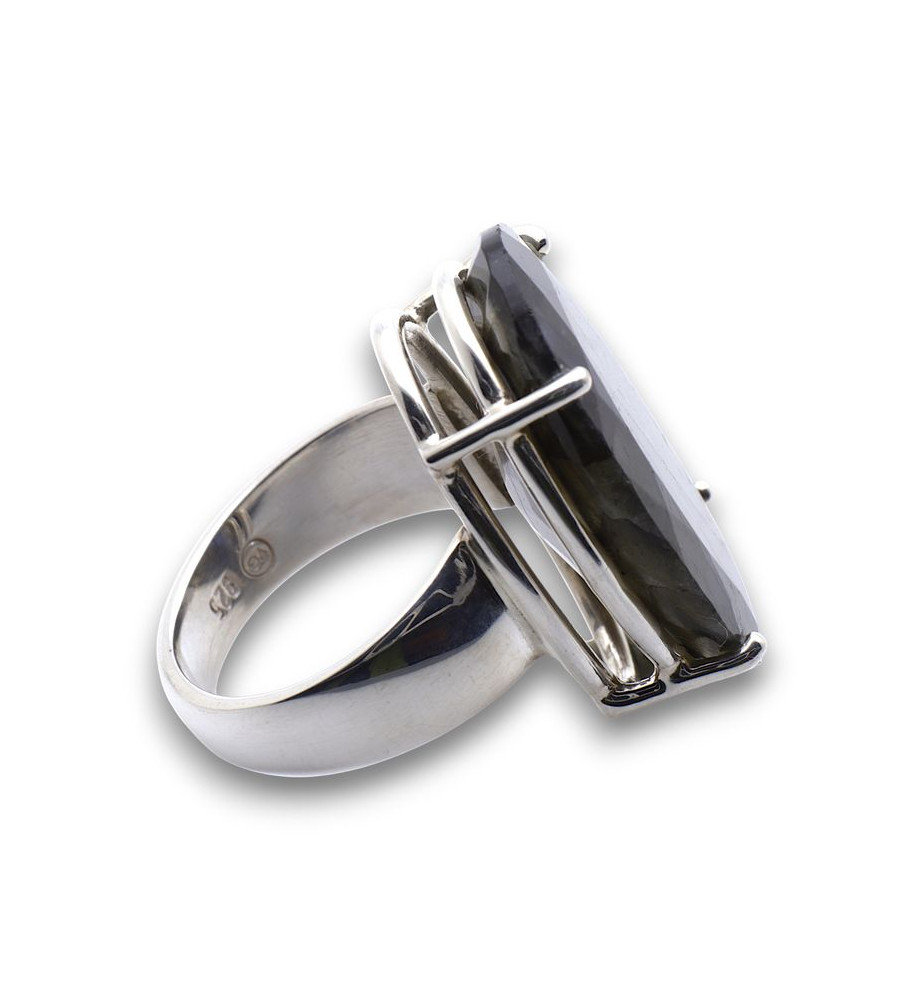 bague argent labradorite bleu