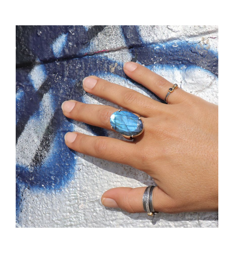 bague labradorite