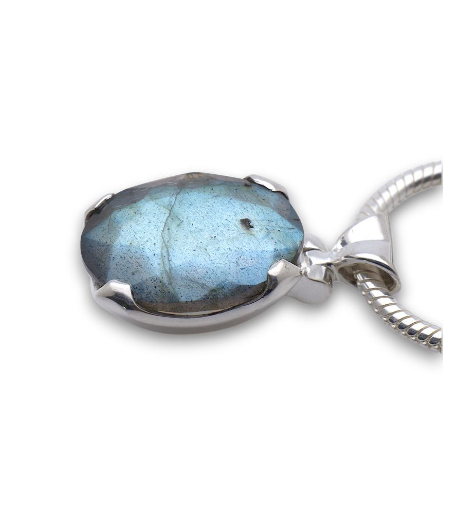 pendentif labradorite argent