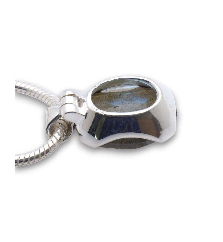 pendentif argent labradorite