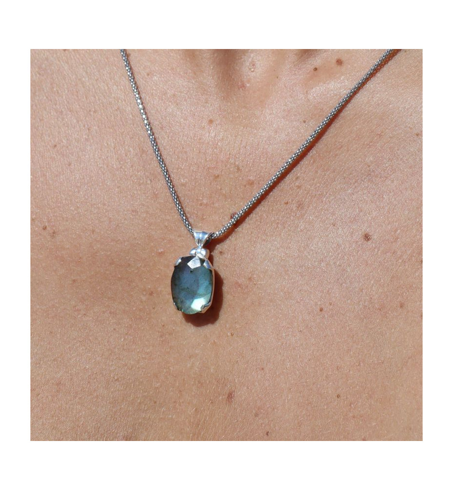 pendentif labradorite argent 925