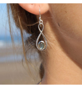 boucles d'oreilles labradorite