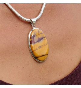 jaspe mokaite pendentif