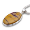 pendentif argent jaspe mokaite