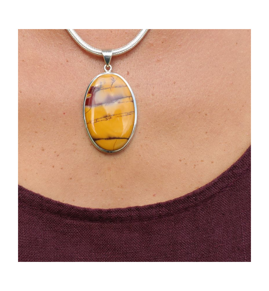pendentif pierre mookaite
