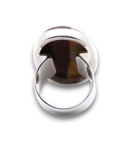 bague argent jaspe mokaite