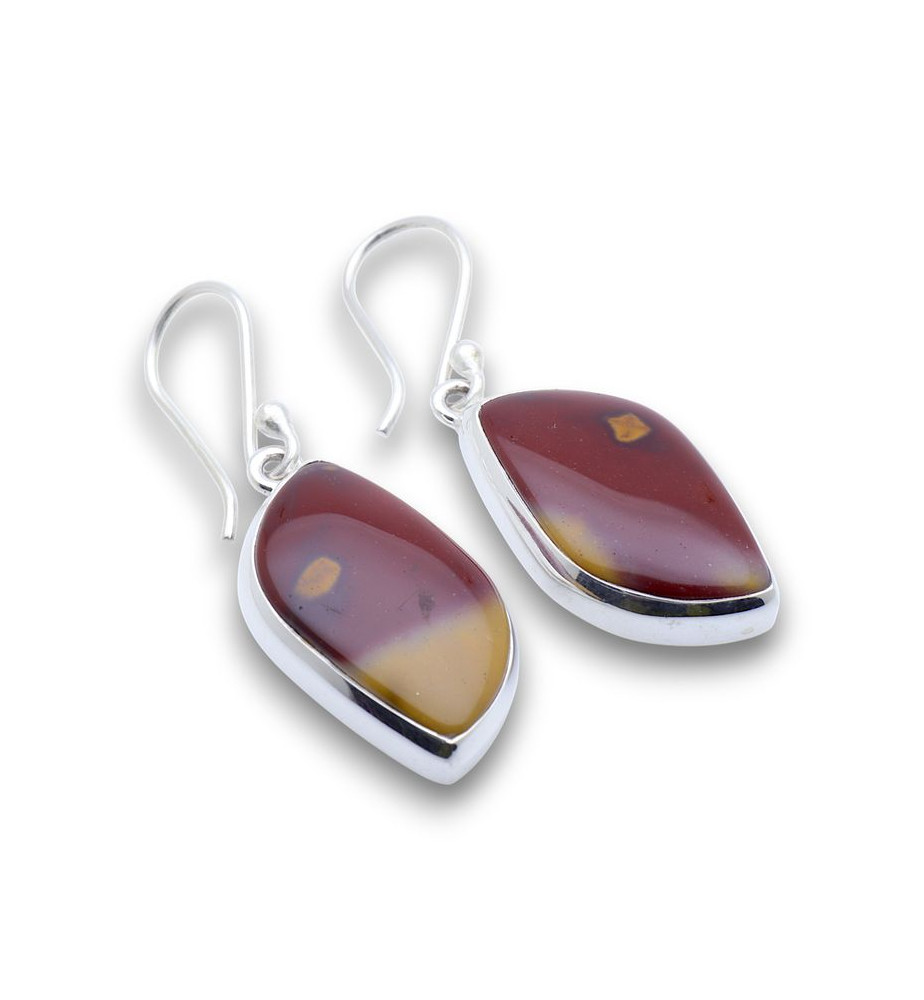 boucles d'oreilles jaspe mokaite
