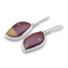 jaspe mokaite boucle d'oreille