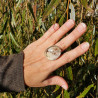 bague argent avec lodolite