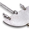 collier argent avec pendentif de création